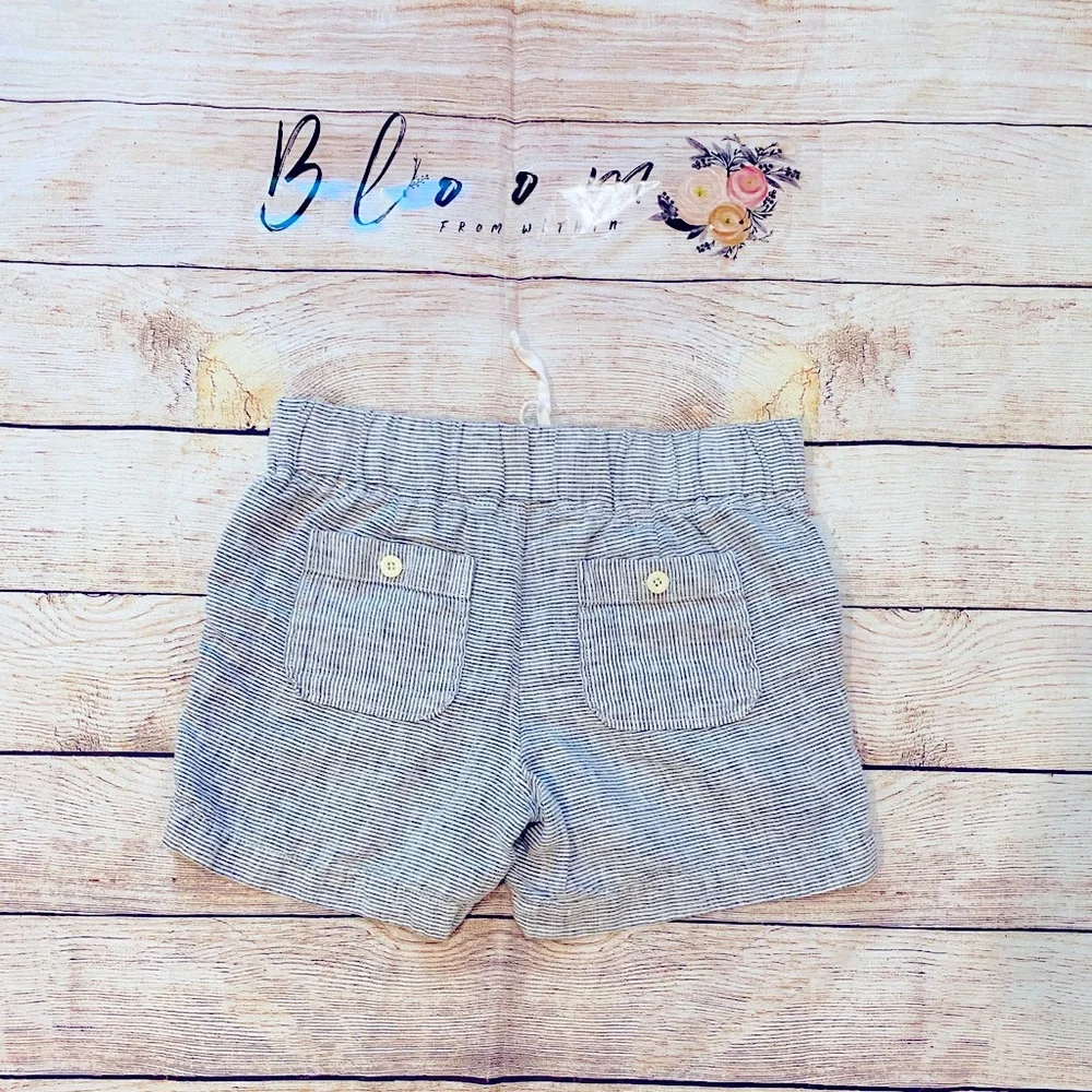 🌷Athleta Striped drawstring linen shorts size 2! - Picture 3 of 5
